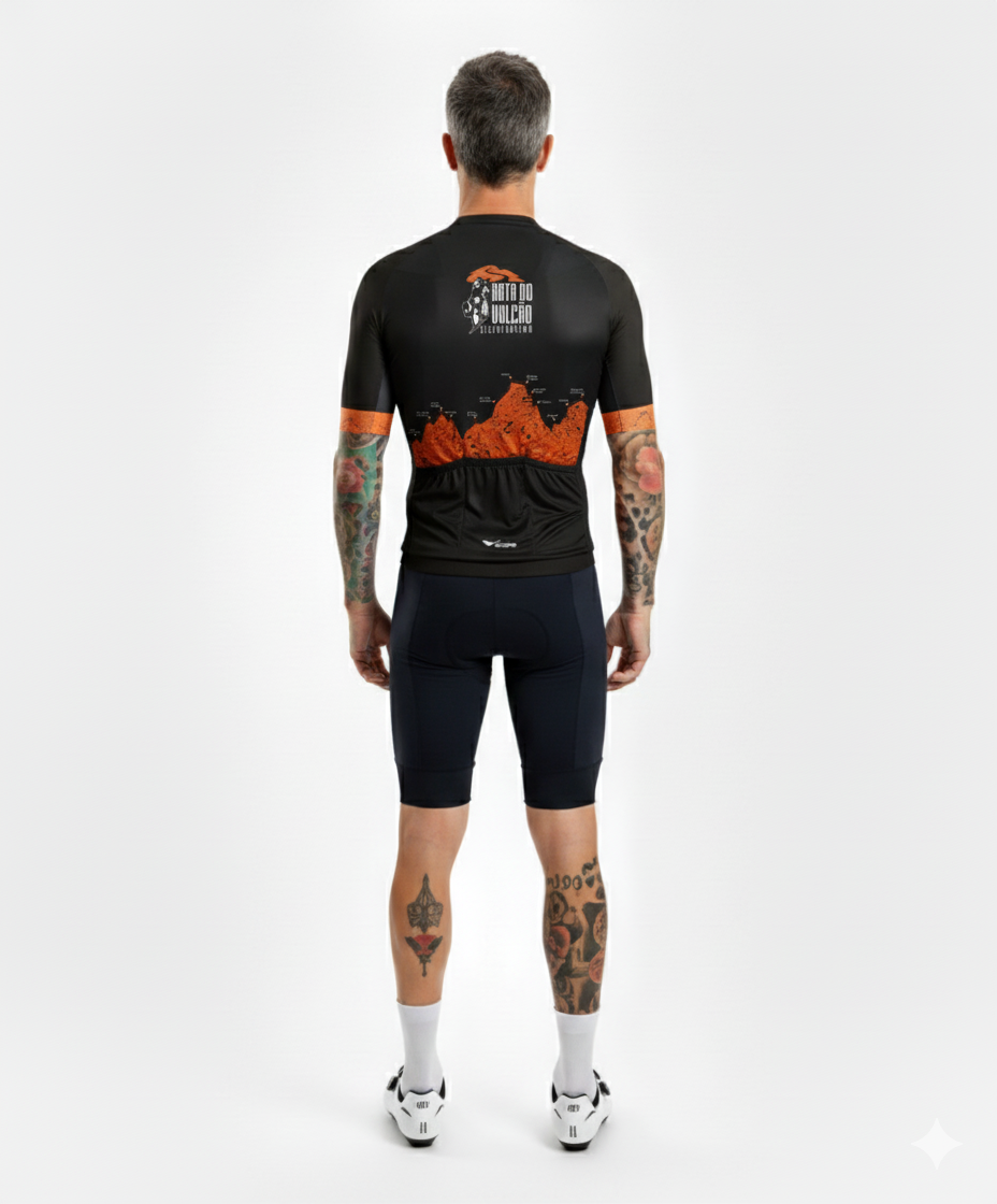 Camisa Ciclismo Rota do Vulcão Montanha Scape