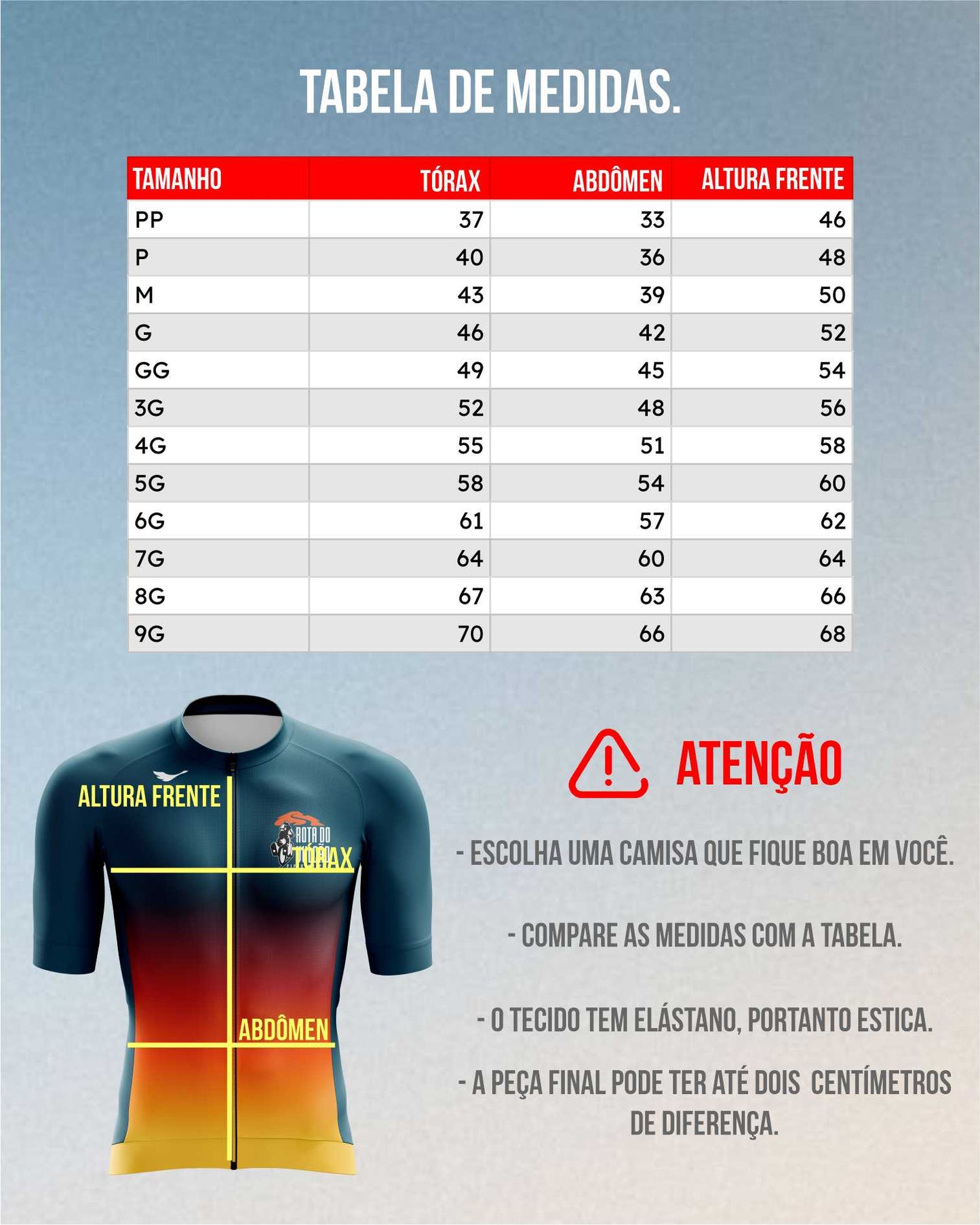 Camisa Ciclismo Rota do Vulcão Degradê Scape