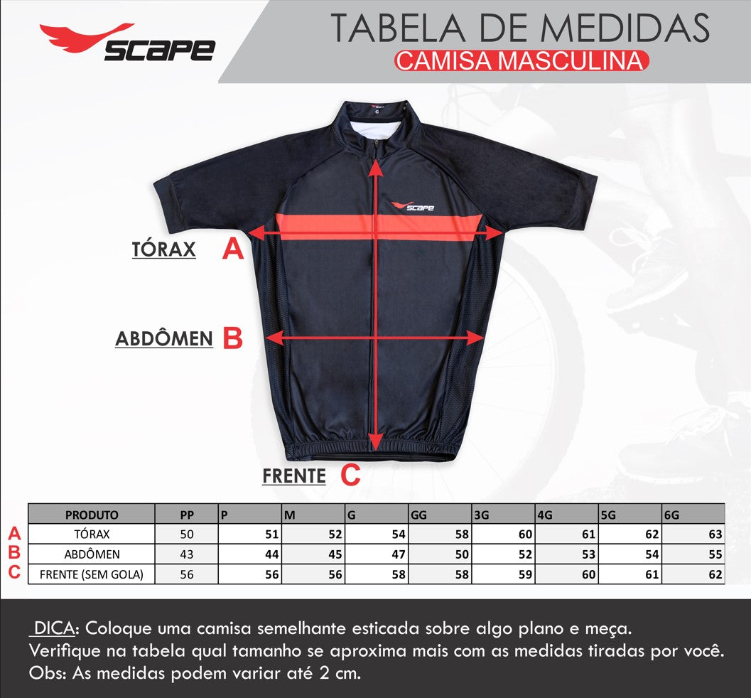 Camisa Ciclismo Caminhos Scape