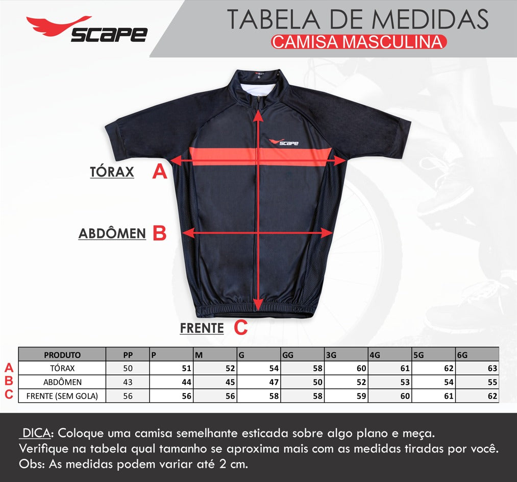 Camisa de Ciclismo Scape Pedaleria Amarela