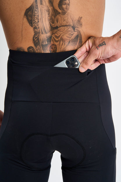 Bermuda de Ciclismo Masculina com Forro Coolmax e Cós Alto